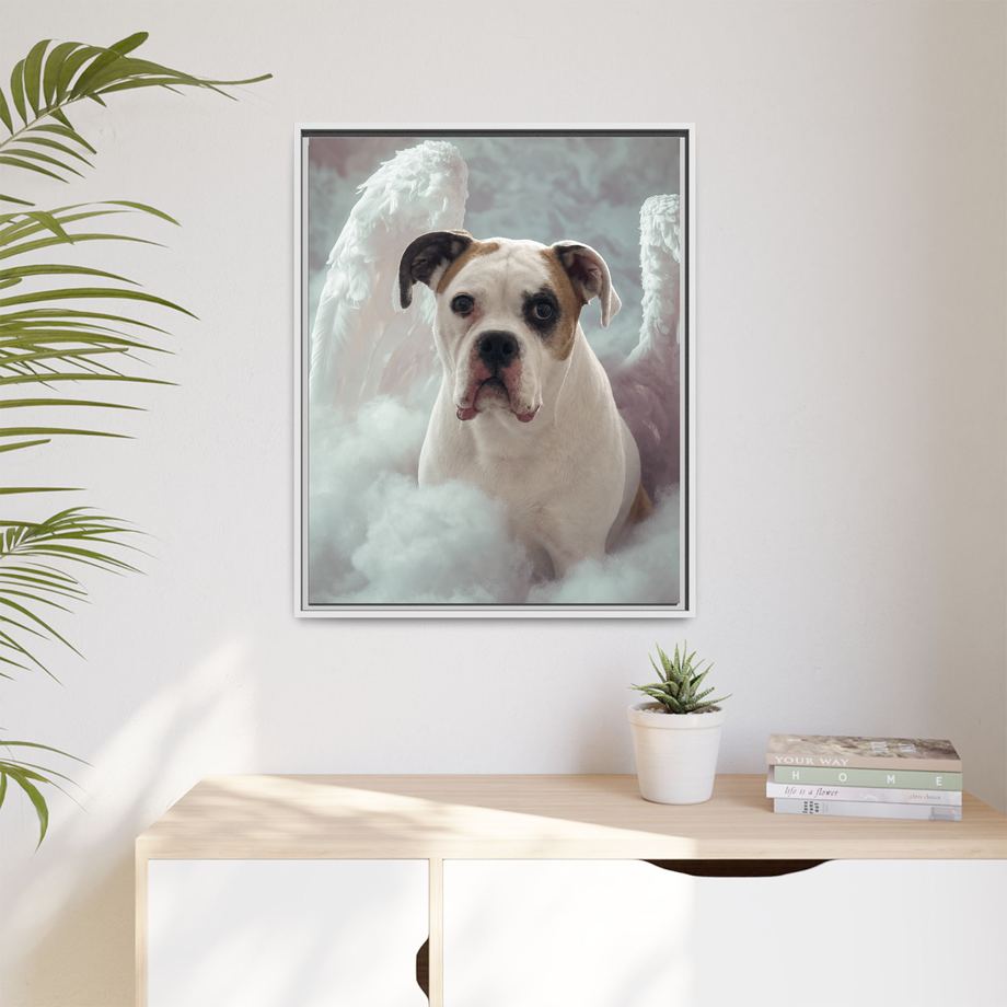 Framed 24x30 White context