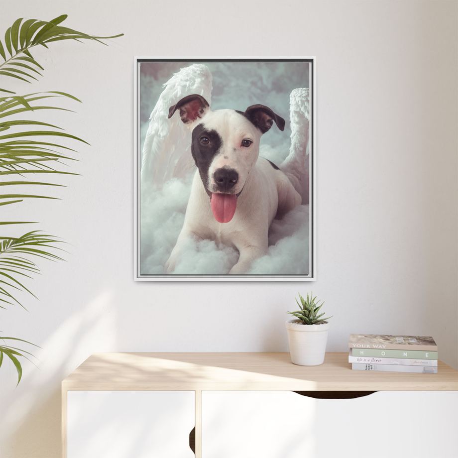 Framed 24x30 White context