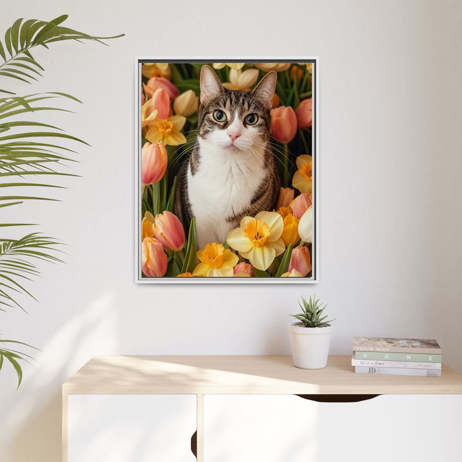 Framed 24x30 White context