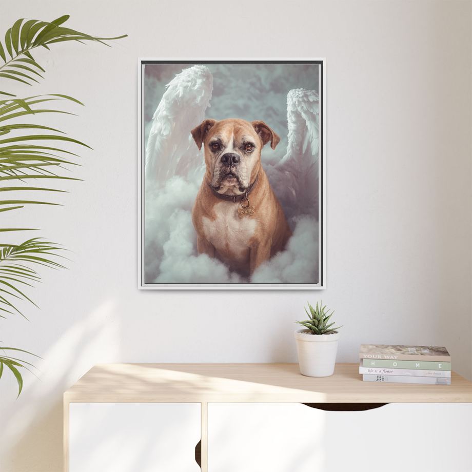 Framed 24x30 White context