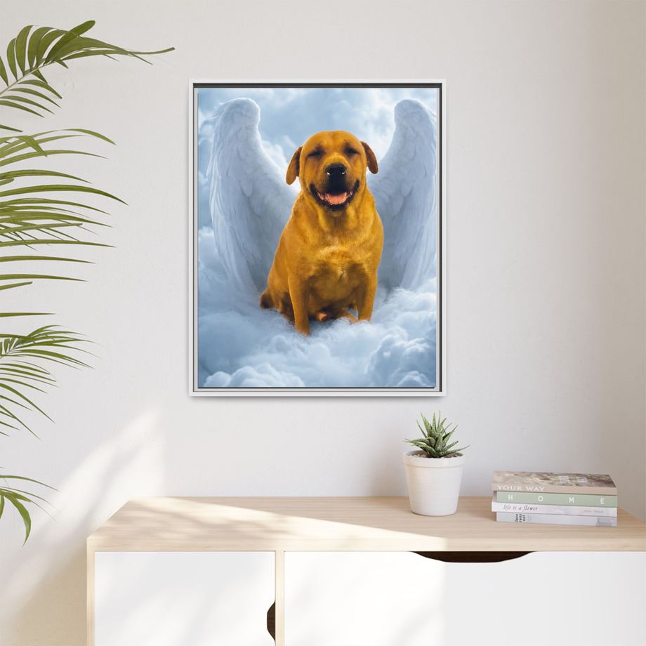 Framed 24x30 White context