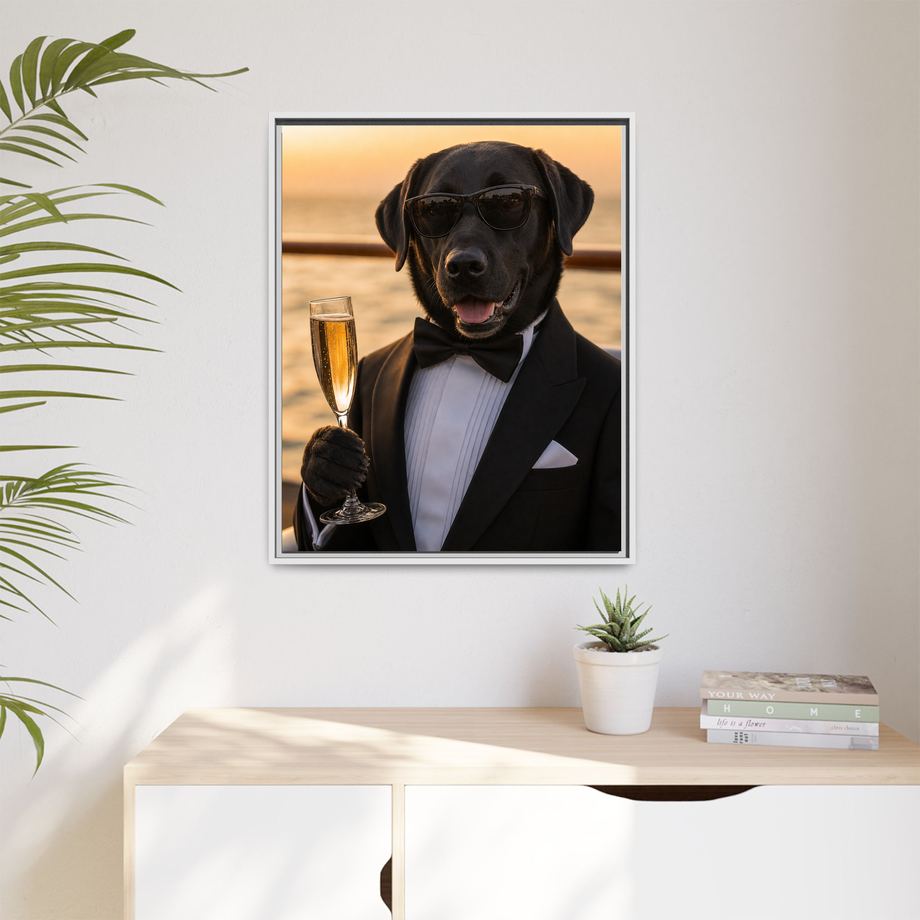 Framed 24x30 White context