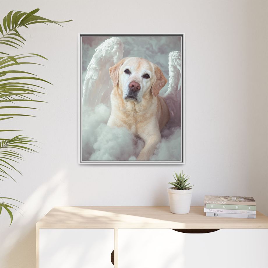 Framed 24x30 White context