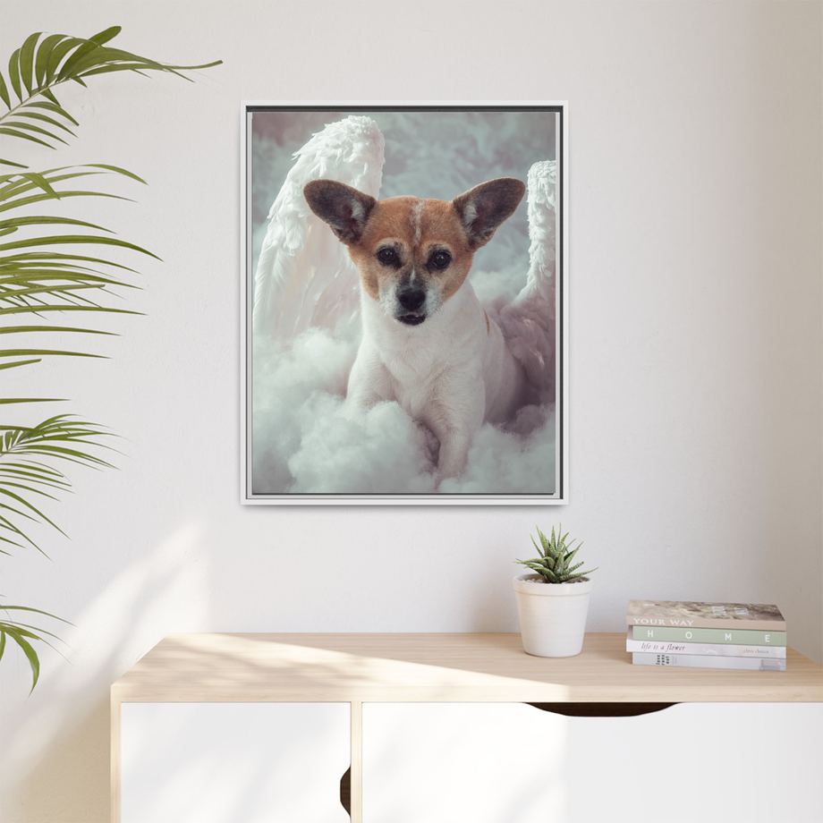Framed 24x30 White context