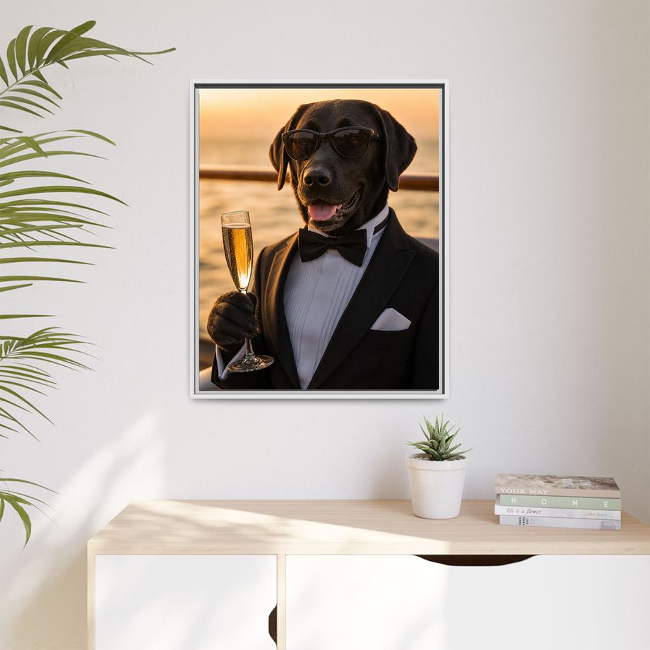Framed 24x30 White context