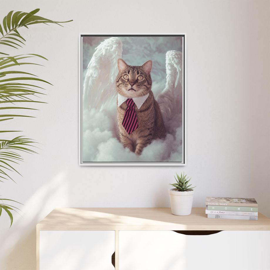 Framed 24x30 White context