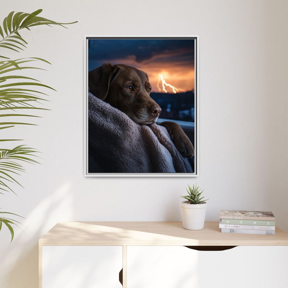 Framed 24x30 White context