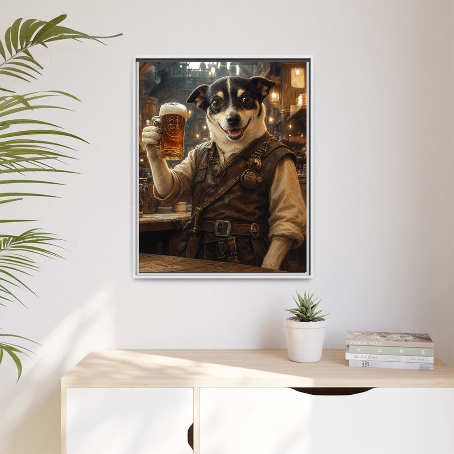 Framed 24x30 White context