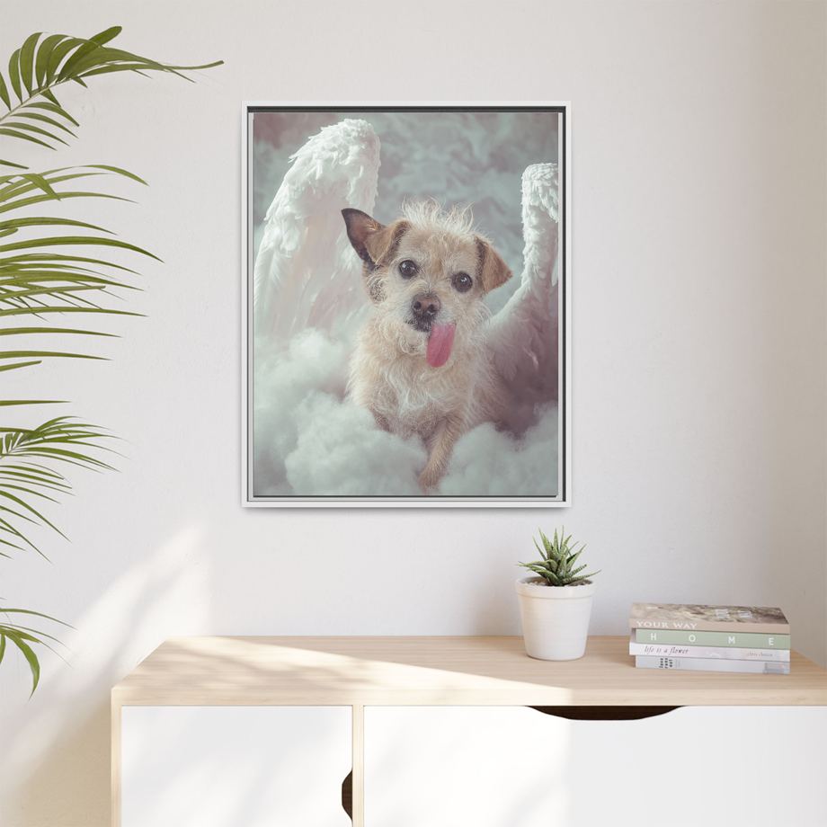 Framed 24x30 White context