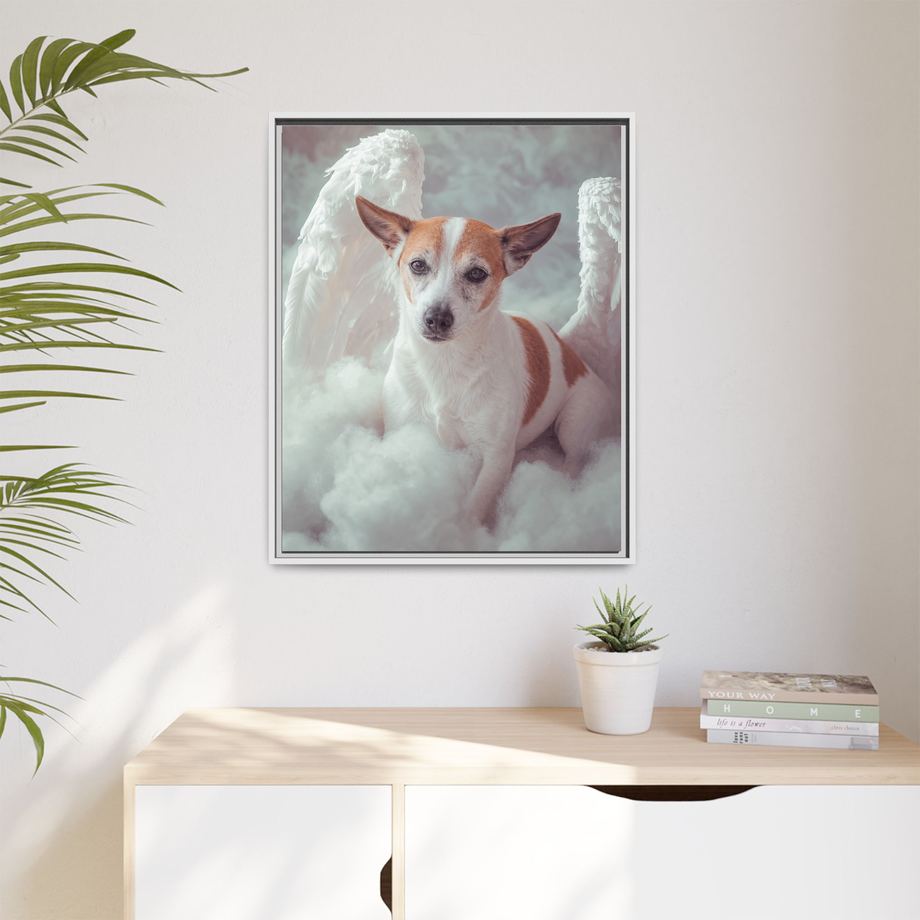 Framed 24x30 White context