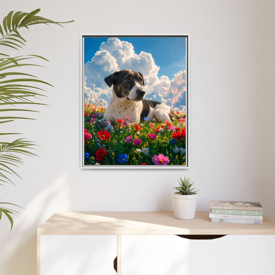Framed 24x30 White context