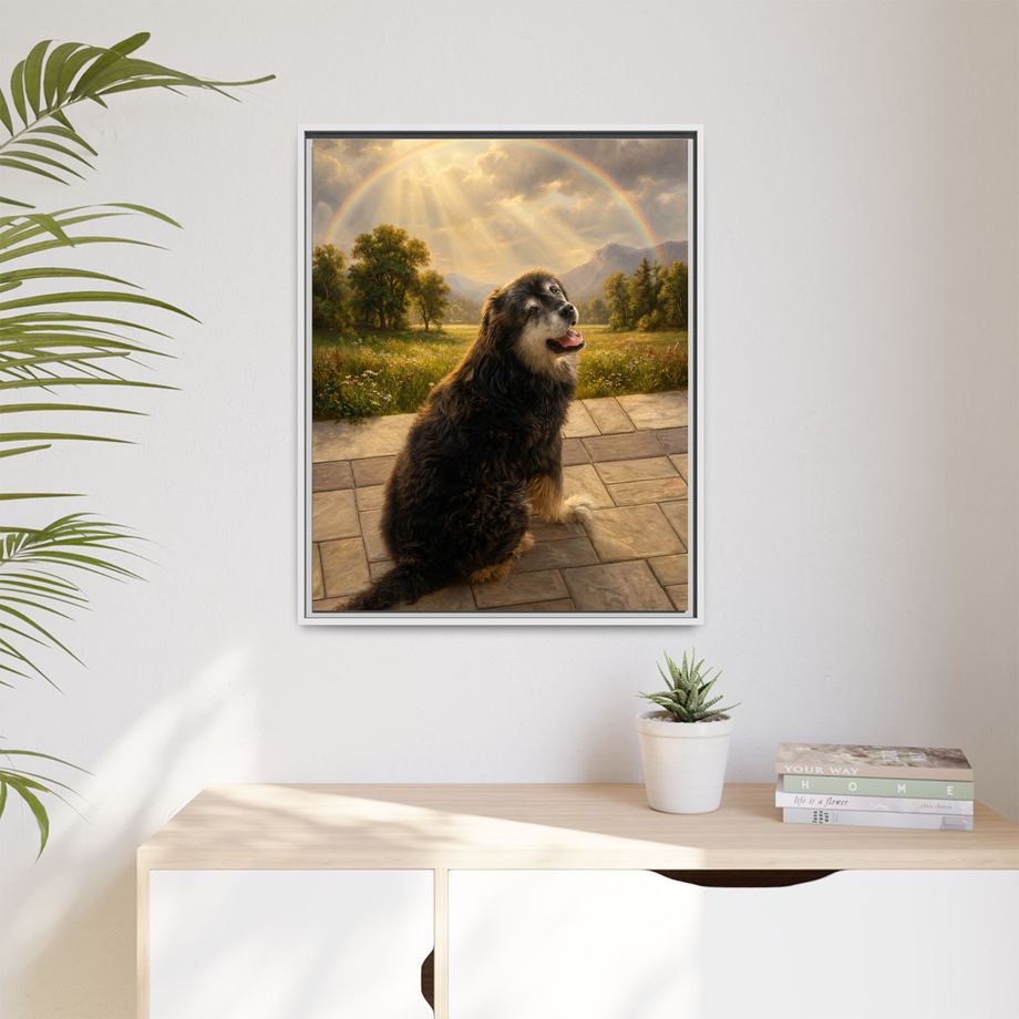 Framed 24x30 White context