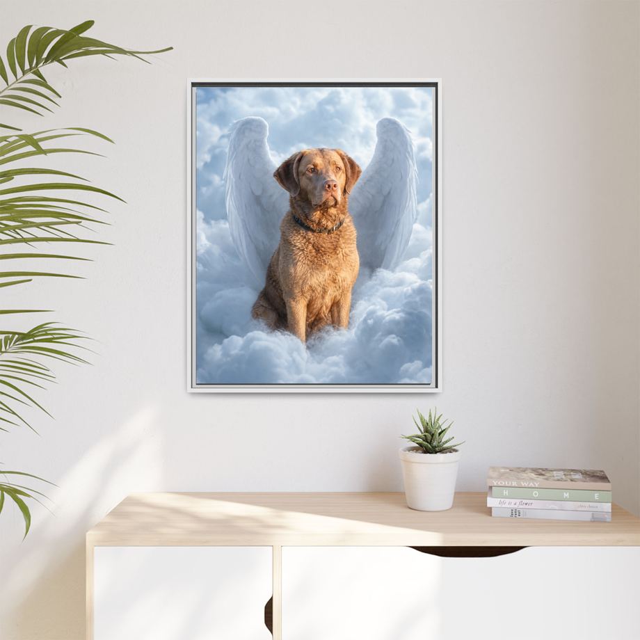 Framed 24x30 White context