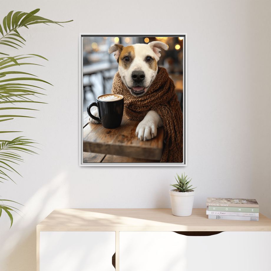 Framed 24x30 White context