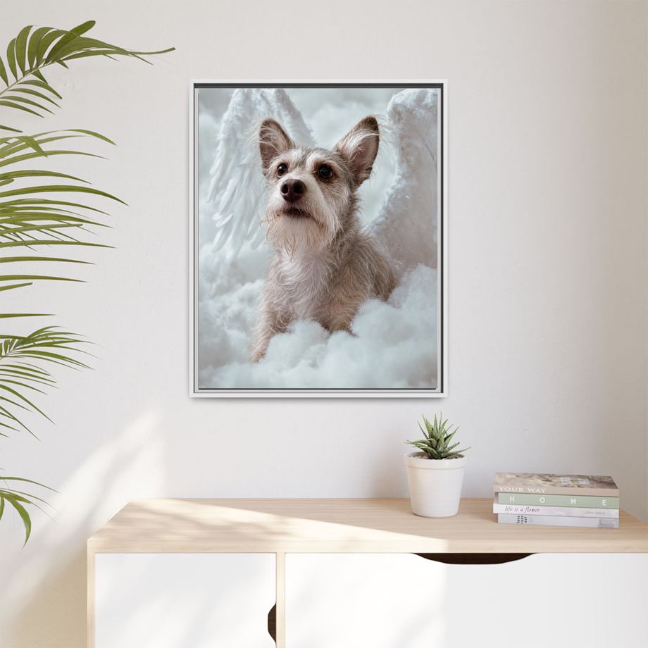 Framed 24x30 White context