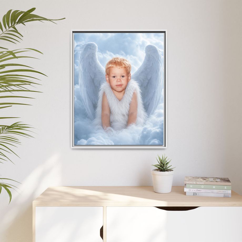 Framed 24x30 White context