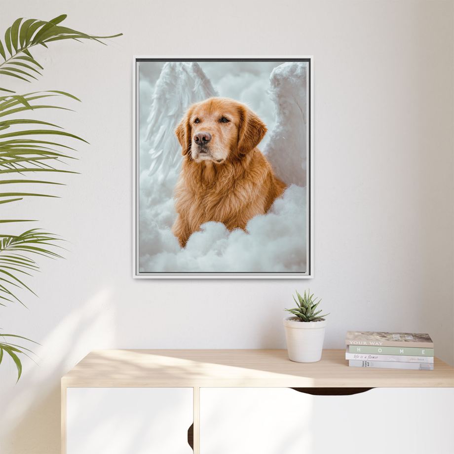 Framed 24x30 White context