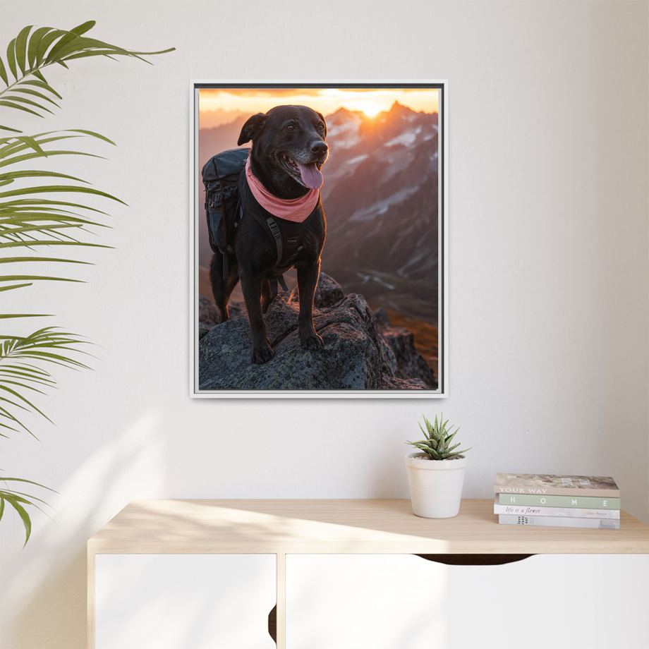 Framed 24x30 White context
