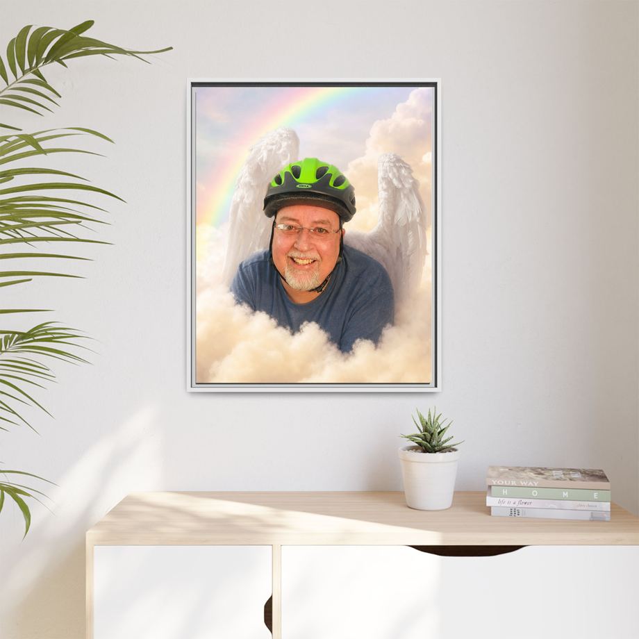 Framed 24x30 White context