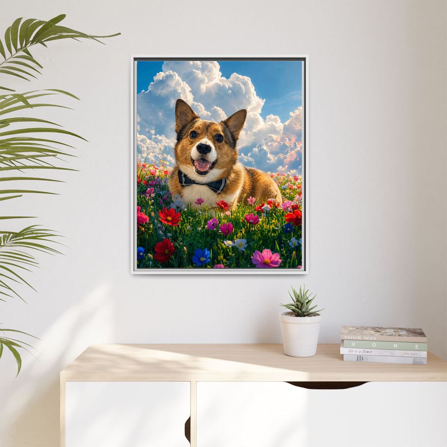 Framed 24x30 White context