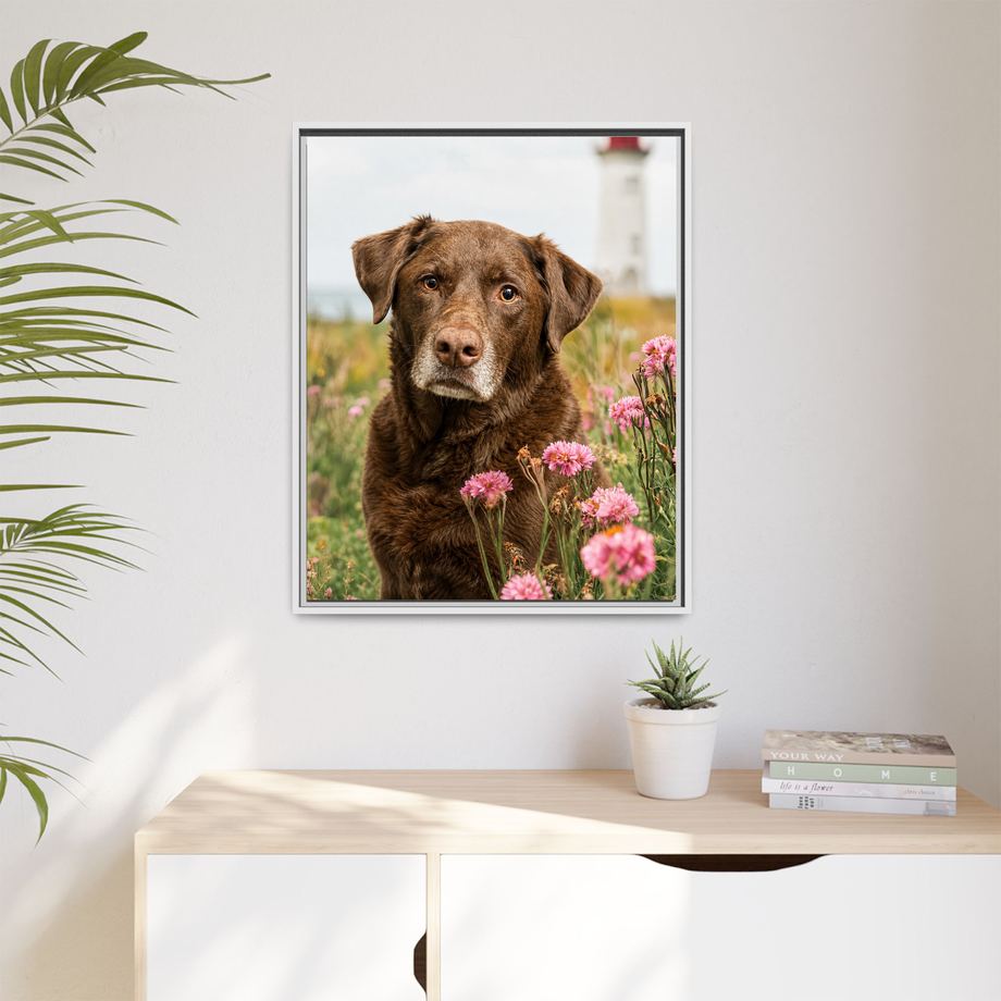 Framed 24x30 White context