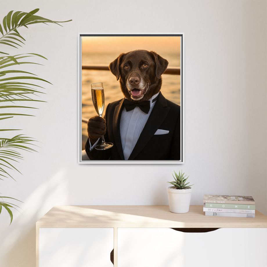 Framed 24x30 White context