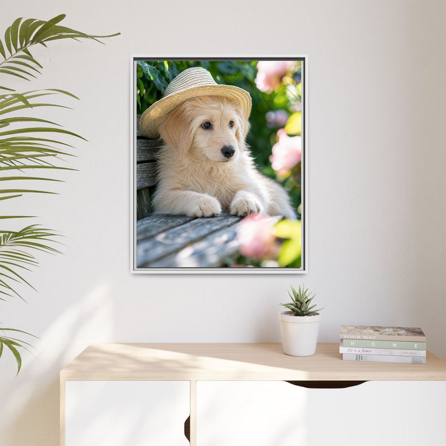 Framed 24x30 White context