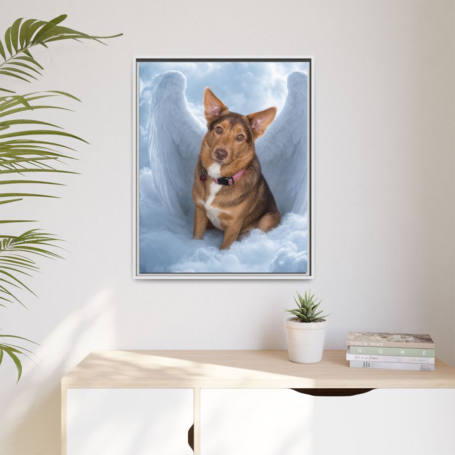 Framed 24x30 White context