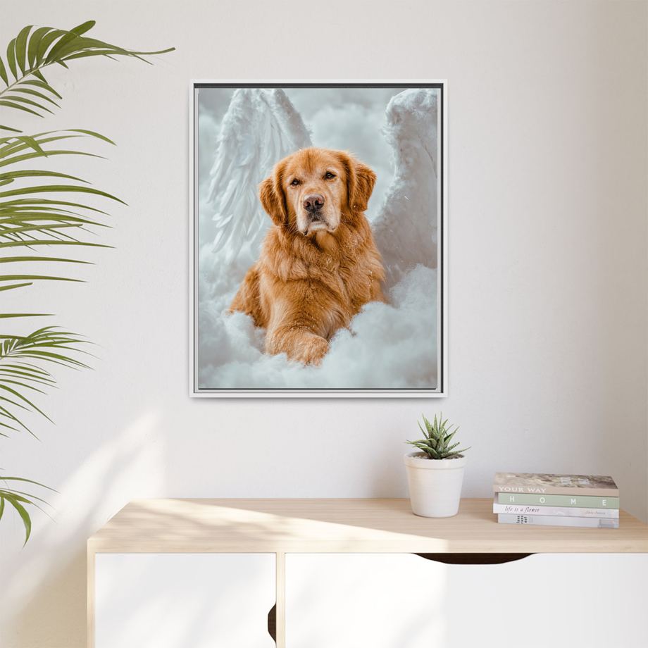 Framed 24x30 White context