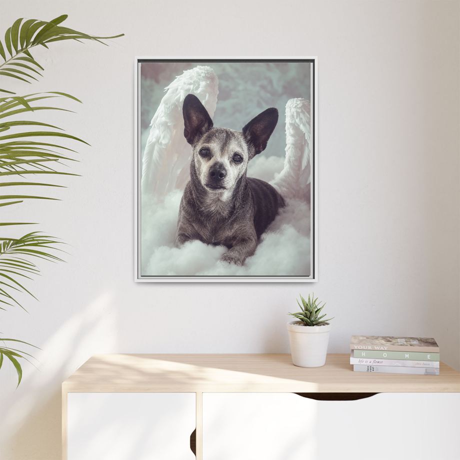 Framed 24x30 White context
