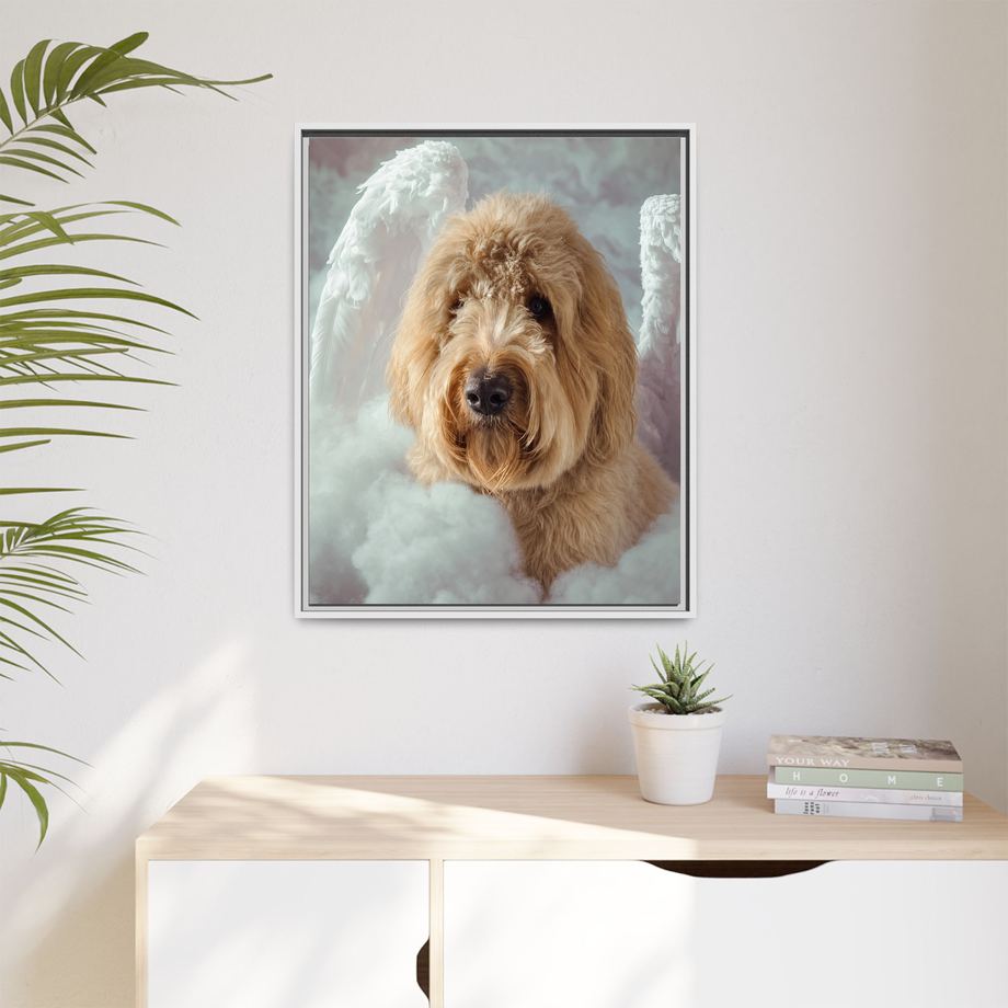 Framed 24x30 White context