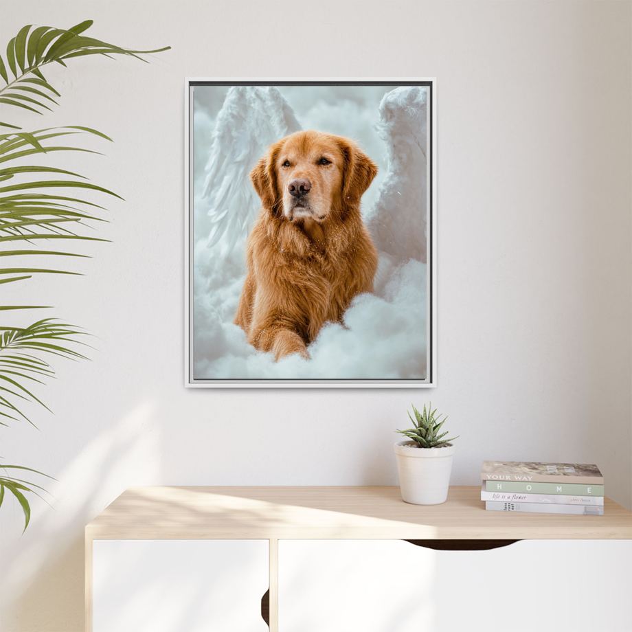 Framed 24x30 White context