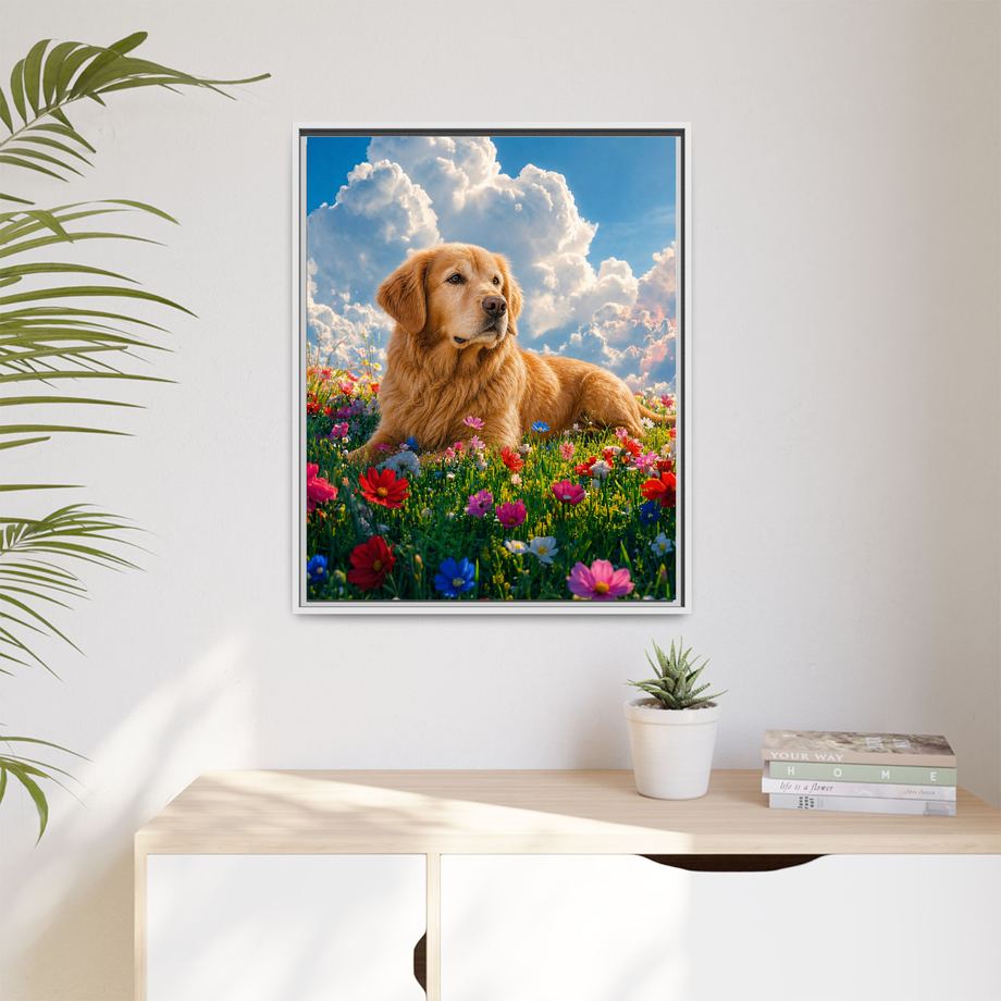 Framed 24x30 White context