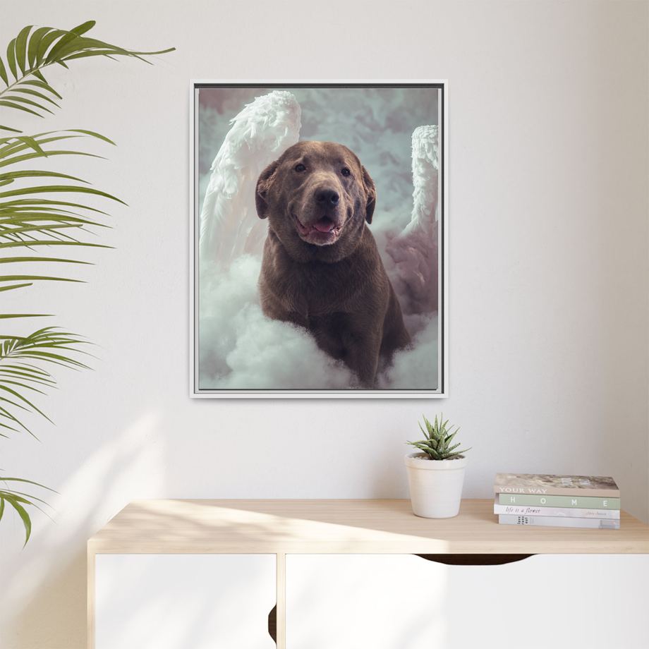 Framed 24x30 White context