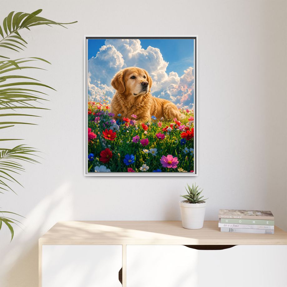 Framed 24x30 White context