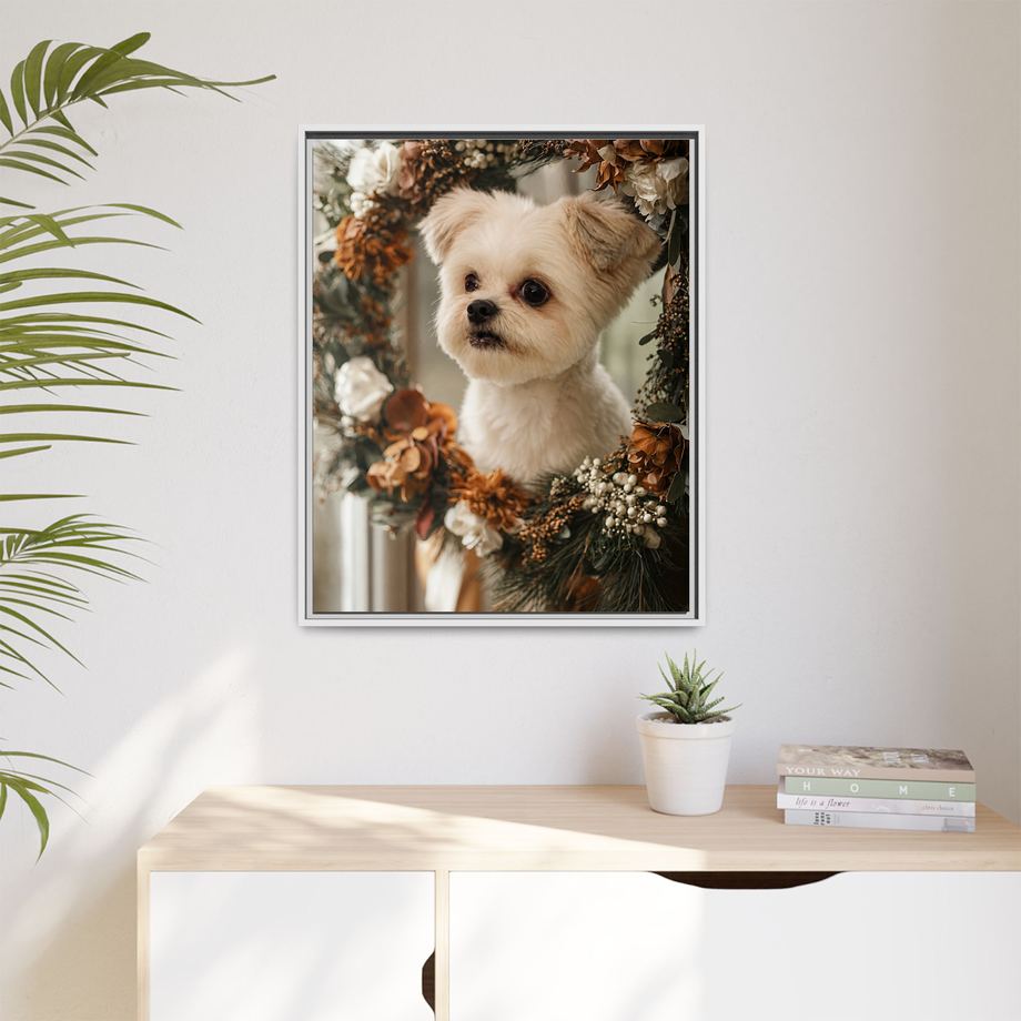 Framed 24x30 White context