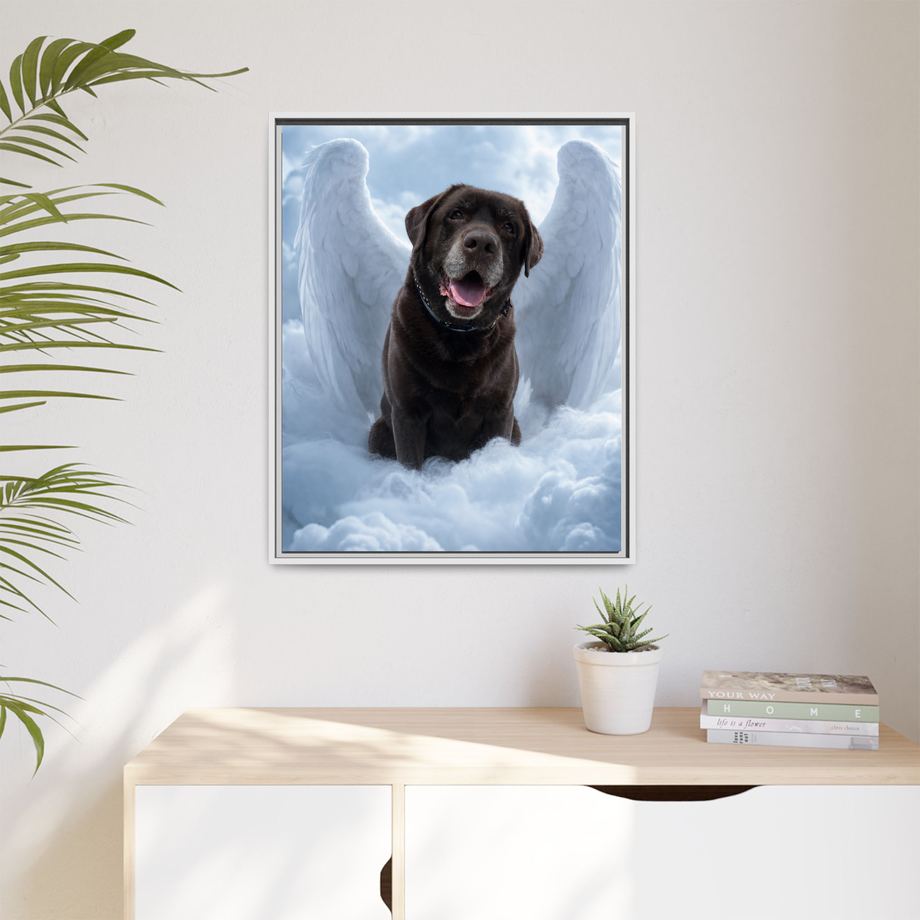 Framed 24x30 White context