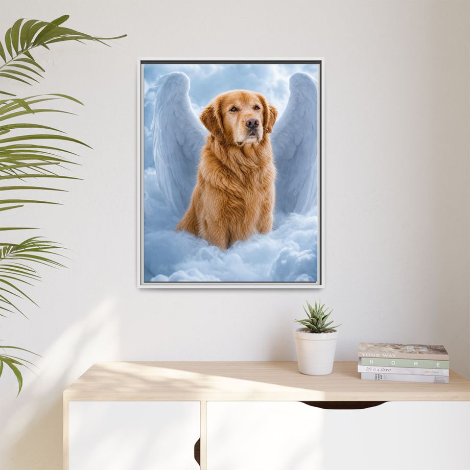 Framed 24x30 White context