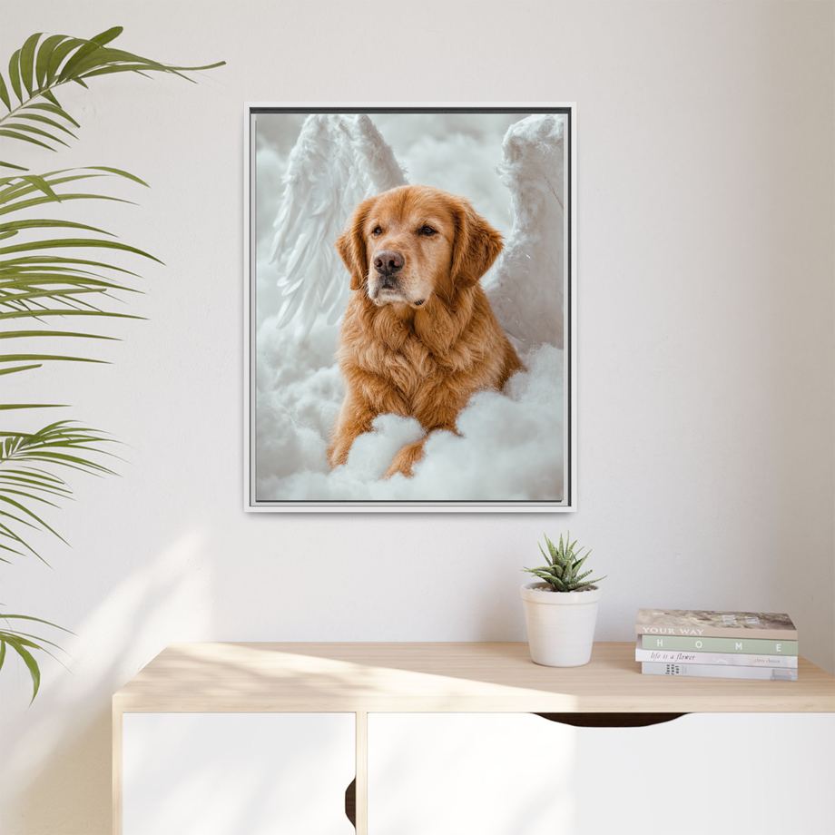 Framed 24x30 White context