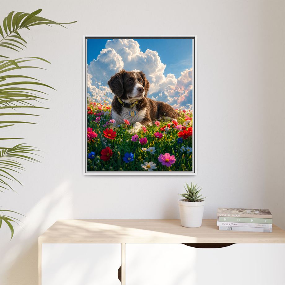 Framed 24x30 White context