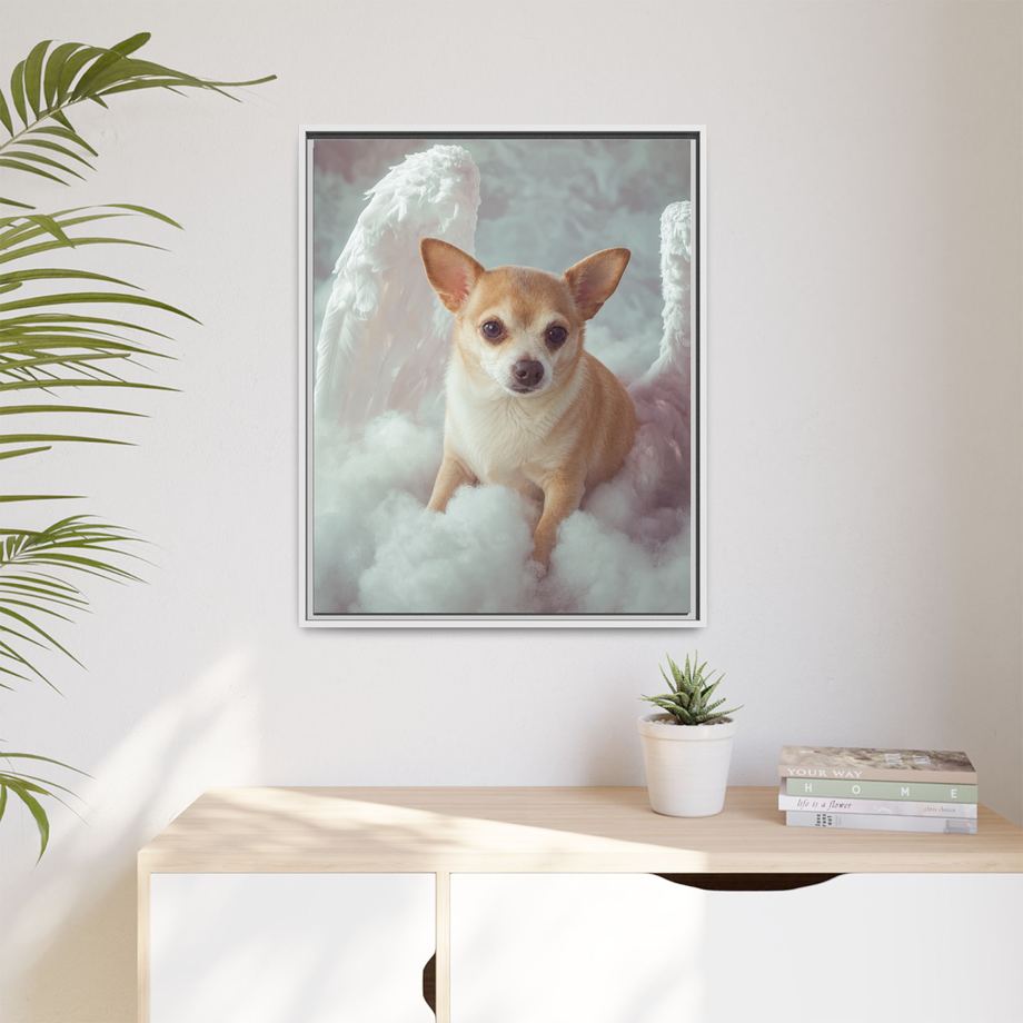 Framed 24x30 White context