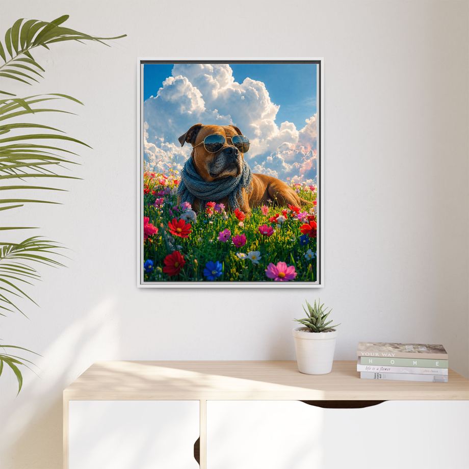 Framed 24x30 White context