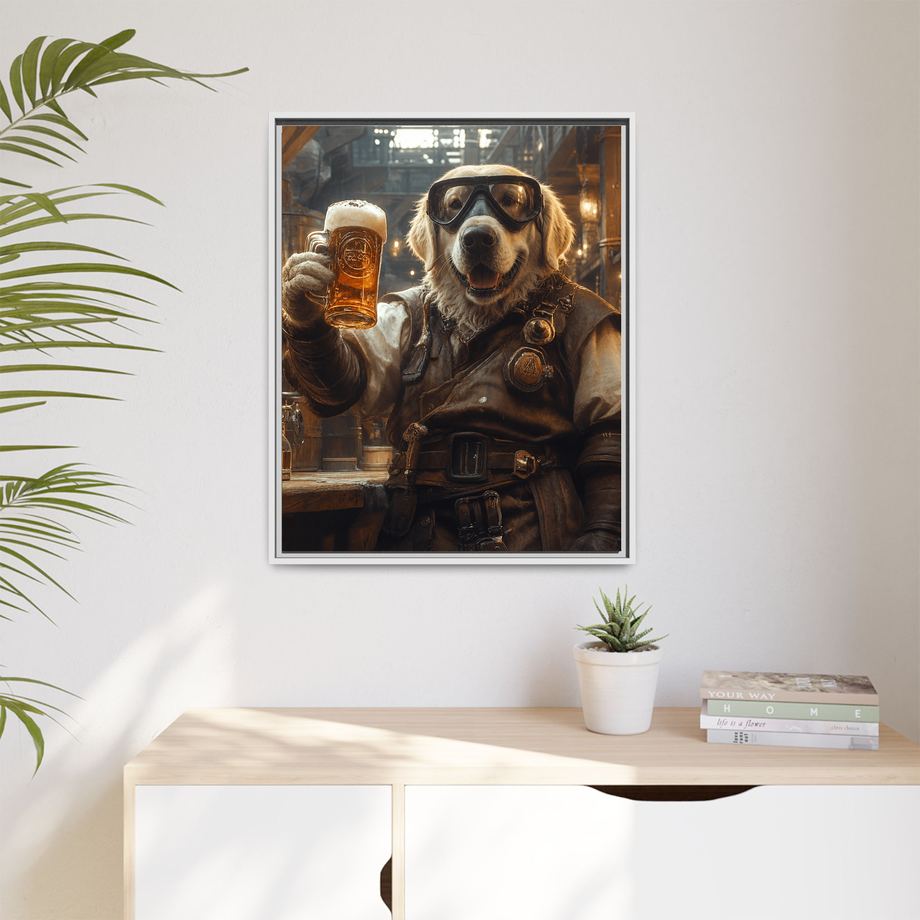 Framed 24x30 White context