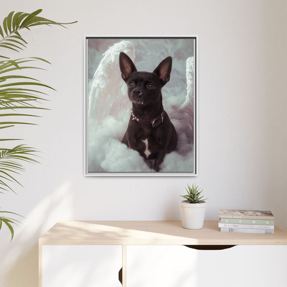 Framed 24x30 White context