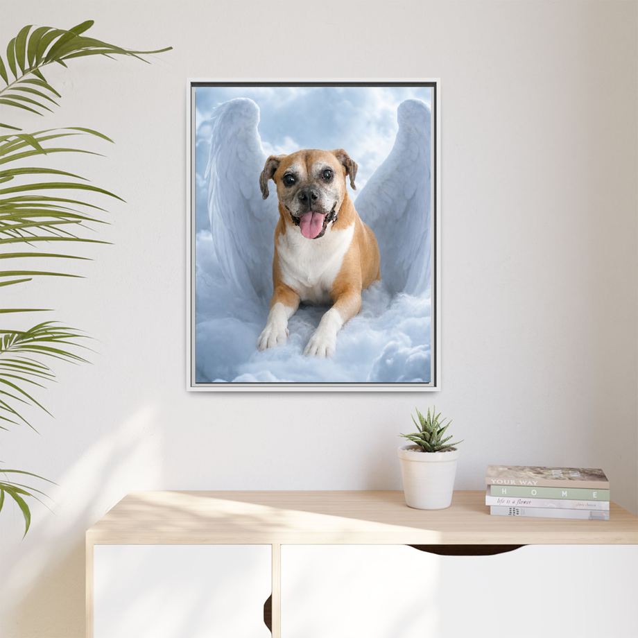Framed 24x30 White context