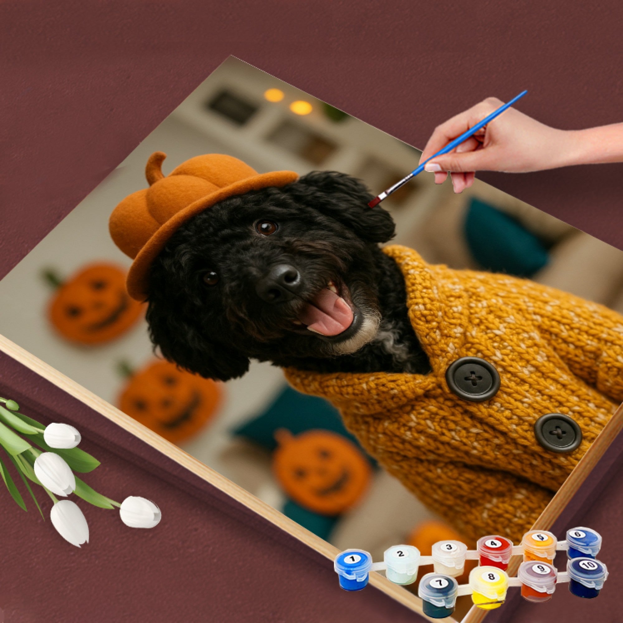 Pumpkin Cardigan Pup