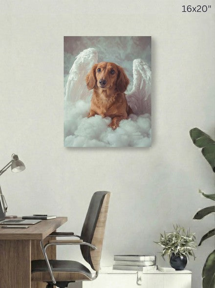 Angel Above Canvas Print