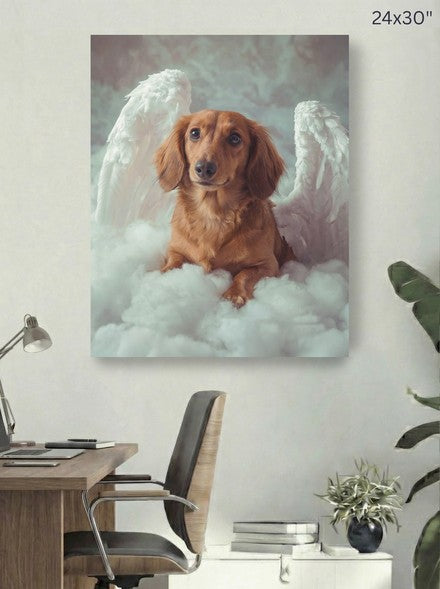 Angel Above Canvas Print