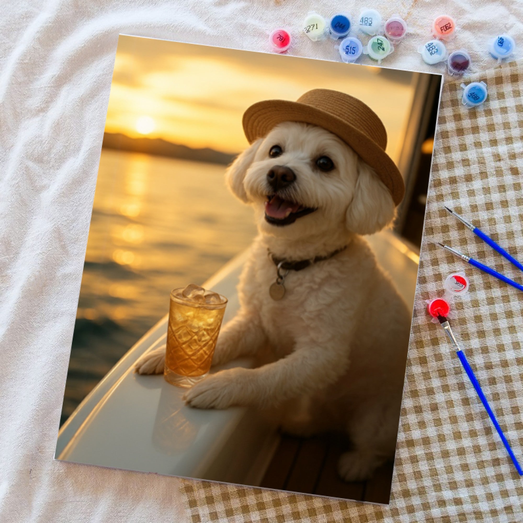 Yacht Whiskey Sunset