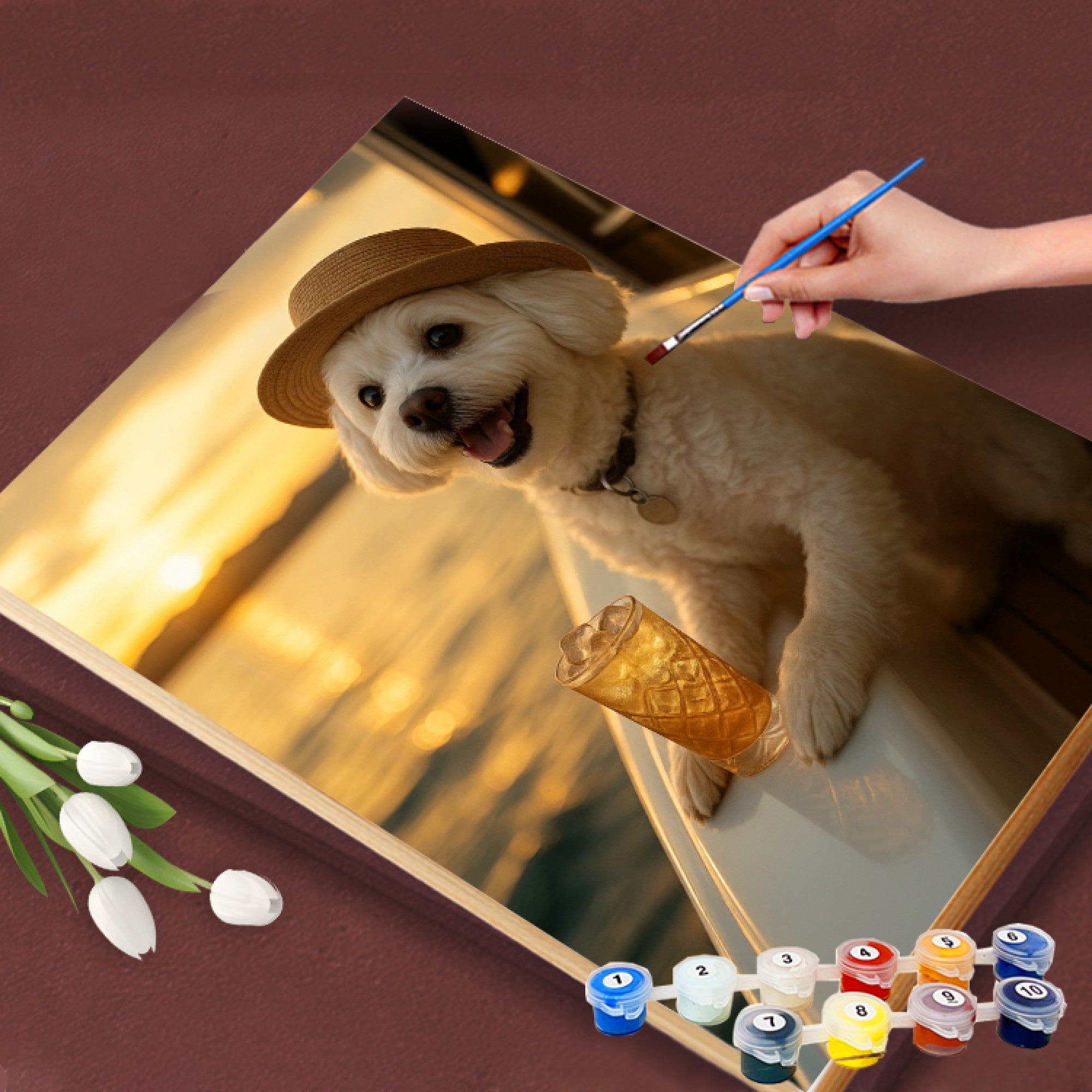 Yacht Whiskey Sunset